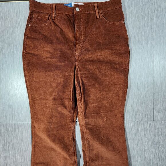 Old Navy Pants - Old Navy Higher High-Rise Flare Corduroy Pants Women’s 14 Earth Tone 70’s Hippie